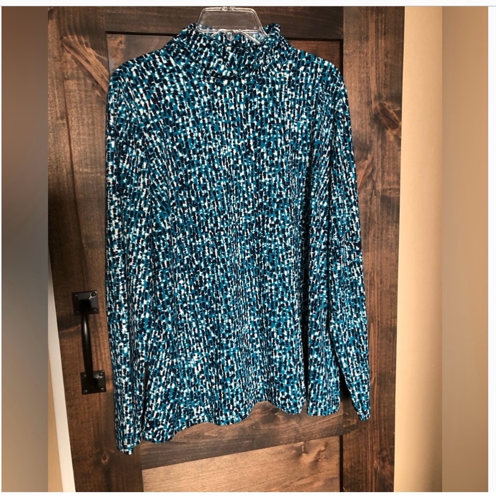 Lightweight knit turtleneck top by Susan Graver